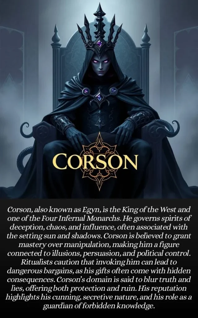 corson demon king of hell