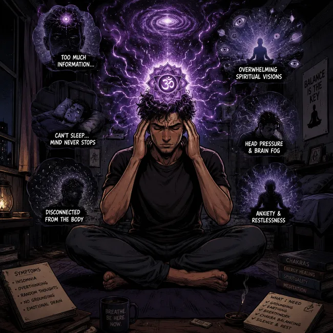 overactive crown chakra major cause