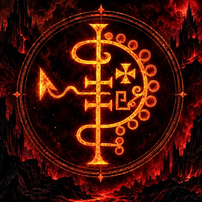 Asmodeus demon of gambling and luck sigil