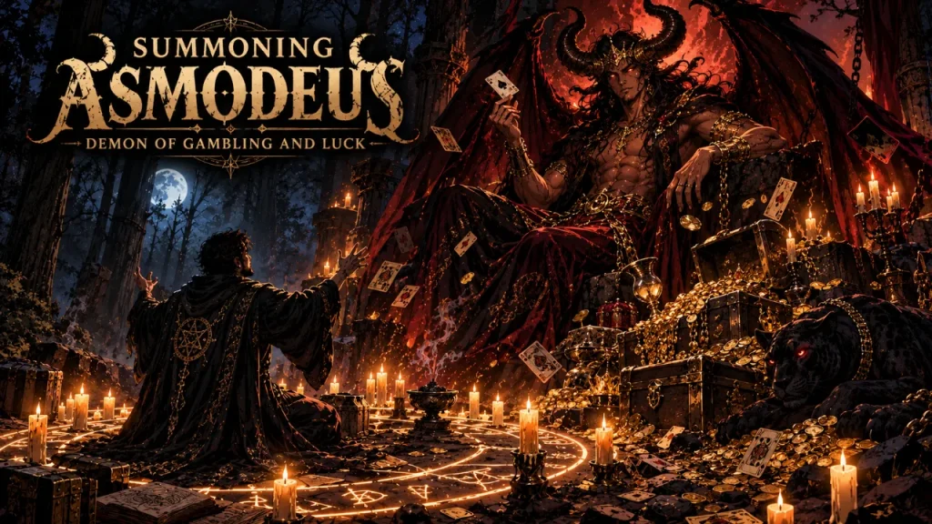 How to summon Asmodeus demon of gambling to win lottery number and gambling